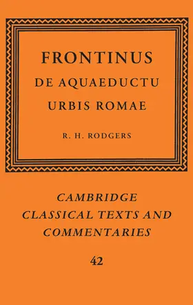 Frontinus / Rodgers |  Frontinus | Buch |  Sack Fachmedien