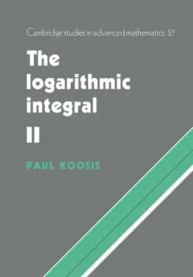 Koosis | The Logarithmic Integral | Buch | 978-0-521-10254-4 | www2.sack.de