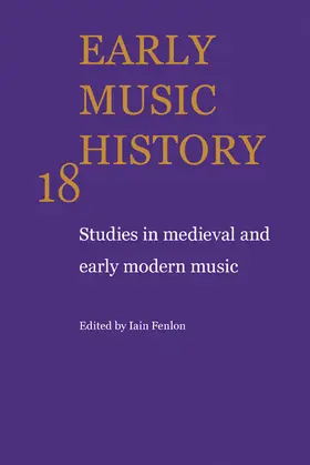 Fenlon |  Early Music History | Buch |  Sack Fachmedien