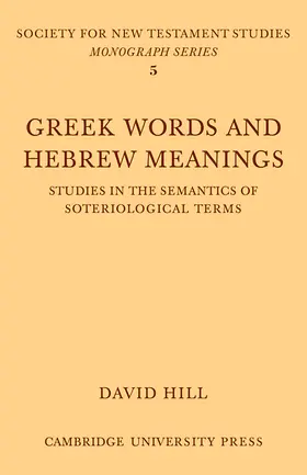 Hill |  Greek Words Hebrew Meanings | Buch |  Sack Fachmedien