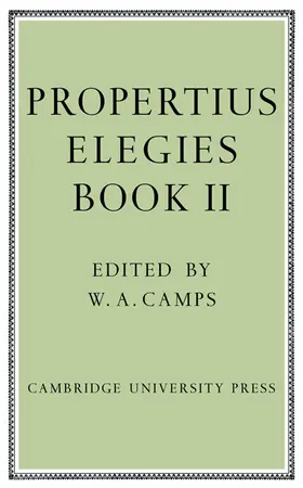 Propertius / Camps |  Propertius | Buch |  Sack Fachmedien