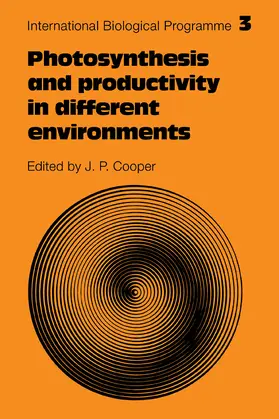 Cooper |  Photosynthesis and Productivity in Different Environments | Buch |  Sack Fachmedien