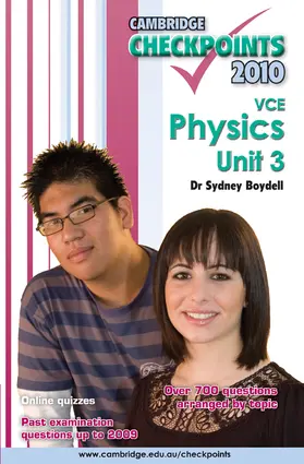Boydell | Cambridge Checkpoints VCE Physics Unit 3 2010 | Buch | 978-0-521-12123-1 | sack.de