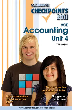 Joyce |  Cambridge Checkpoints VCE Accounting Unit 4 2011 | Buch |  Sack Fachmedien