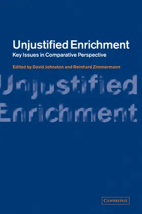 Johnston / Zimmermann |  Unjustified Enrichment | Buch |  Sack Fachmedien