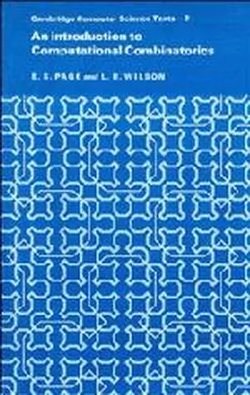 Page / Wilson |  An Introduction to Computational Combinatorics | Buch |  Sack Fachmedien