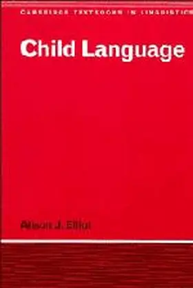 Elliot |  Child Language | Buch |  Sack Fachmedien