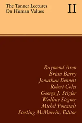 McMurrin |  The Tanner Lectures on Human Values: Volume 2, 1981 | Buch |  Sack Fachmedien