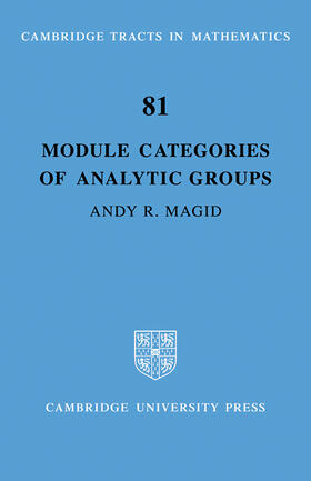 Magid |  Module Categories of Analytic Groups | Buch |  Sack Fachmedien