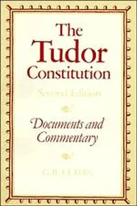 Elton |  The Tudor Constitution | Buch |  Sack Fachmedien