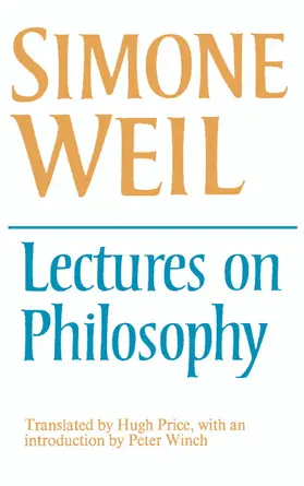 Weil |  Lectures on Philosophy | Buch |  Sack Fachmedien