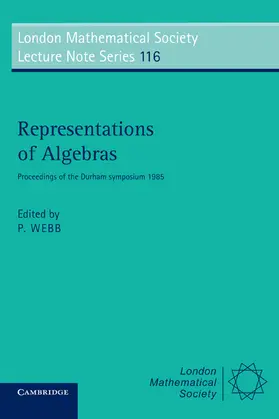 Webb |  Representations of Algebras | Buch |  Sack Fachmedien