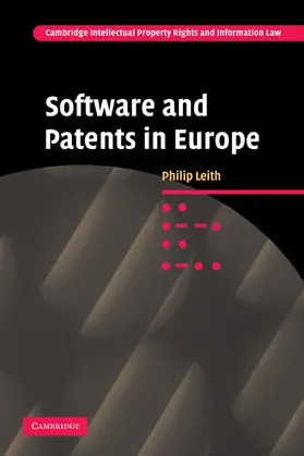 Leith |  Software and Patents in Europe | Buch |  Sack Fachmedien