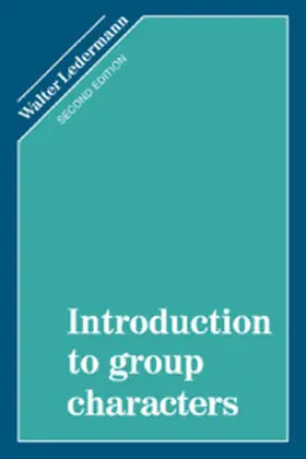 Ledermann |  Introduction to Group Characters | Buch |  Sack Fachmedien
