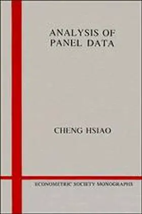 Hsiao |  Analysis of Panel Data | Buch |  Sack Fachmedien