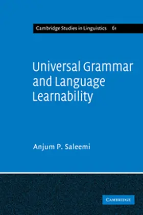 Saleemi |  Universal Grammar and Language Learnability | Buch |  Sack Fachmedien