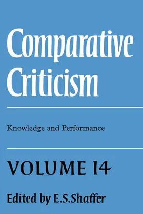 Shaffer |  Comparative Criticism | Buch |  Sack Fachmedien