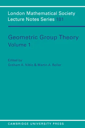 Niblo / Roller / Hitchin |  Geometric Group Theory | Buch |  Sack Fachmedien