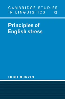 Burzio / Anderson |  Principles of English Stress | Buch |  Sack Fachmedien