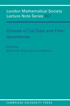 Cassels / Kantor / Di Martino |  Groups of Lie Type and Their Geometries | Buch |  Sack Fachmedien
