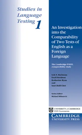 Bachman / Davidson / Ryan |  An Investigation into the Comparability of Two Tests of English as a Foreign Language | Buch |  Sack Fachmedien