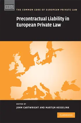 Cartwright / Hesselink |  Precontractual Liability in European Private Law | Buch |  Sack Fachmedien