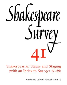 Wells / Bate / Dobson |  Shakespeare Survey | Buch |  Sack Fachmedien