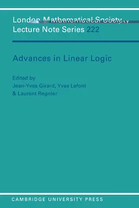 Girard / Lafont / Regnier |  Advances in Linear Logic | Buch |  Sack Fachmedien