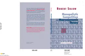 Solow |  Monopolistic Competition and Macroeconomic Theory | Buch |  Sack Fachmedien