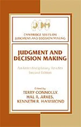 Connolly / Arkes / Hammond |  Judgment and Decision Making | Buch |  Sack Fachmedien