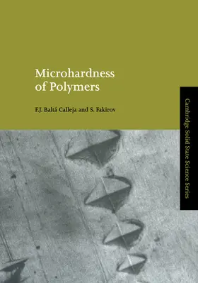 Balta Calleja / Baltá Calleja / Calleja |  Microhardness of Polymers | Buch |  Sack Fachmedien