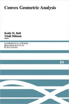 Ball / Milman / Levy |  Convex Geometric Analysis | Buch |  Sack Fachmedien