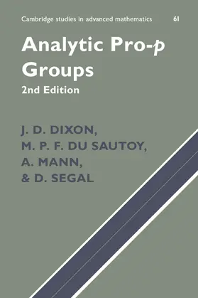 Dixon / Du Sautoy / Mann |  Analytic Pro-P Groups | Buch |  Sack Fachmedien