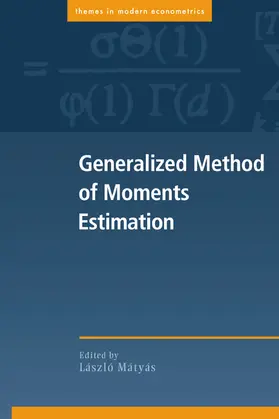 Matyas / Phillips / Gourieroux |  Generalized Method of Moments Estimation | Buch |  Sack Fachmedien
