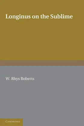  Longinus on the Sublime | Buch |  Sack Fachmedien