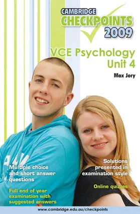 Jory | Cambridge Checkpoints VCE Psychology Unit 4 2009 | Buch | 978-0-521-73943-6 | sack.de