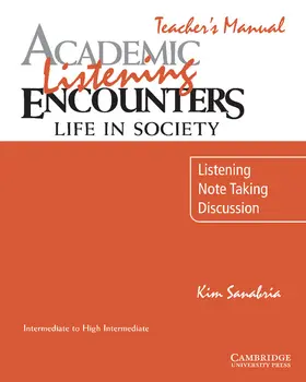 Sanabria | Academic Listening Encounters: Life in Society Teacher's Manual | Buch | 978-0-521-75484-2 | sack.de