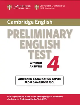 Cambridge ESOL |  Cambridge Preliminary English Test 4 Student's Book | Buch |  Sack Fachmedien