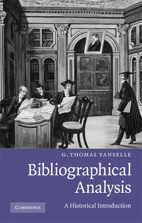 Tanselle |  Bibliographical Analysis | Buch |  Sack Fachmedien