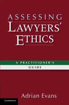 Evans |  Assessing Lawyers' Ethics | Buch |  Sack Fachmedien