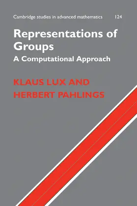 Lux / Pahlings |  Representations of Groups | Buch |  Sack Fachmedien