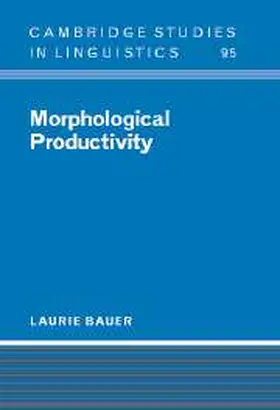 Bauer / Anderson |  Morphological Productivity | Buch |  Sack Fachmedien