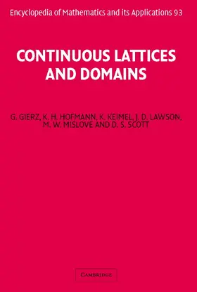 Gierz / Hofmann / Keimel |  Continuous Lattices and Domains | Buch |  Sack Fachmedien