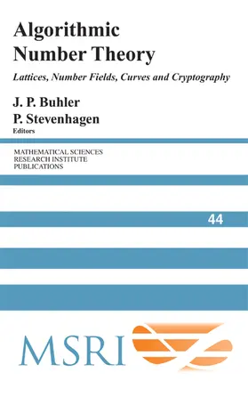 Buhler / Stevenhagen |  Algorithmic Number Theory | Buch |  Sack Fachmedien