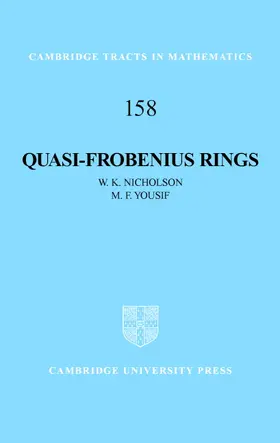 Nicholson / Yousif |  Quasi-Frobenius Rings | Buch |  Sack Fachmedien