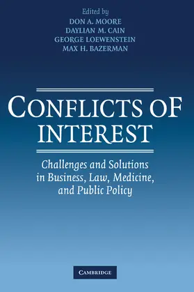 Moore / Cain / Loewenstein |  Conflicts of Interest | Buch |  Sack Fachmedien