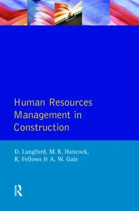 Langford / Fellows / Hancock | Human Resources Management in Construction | Buch | 978-0-582-09033-0 | sack.de