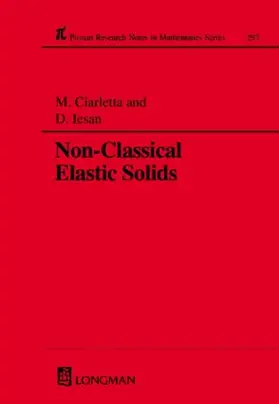 Ciarletta / Iesan |  Non-Classical Elastic Solids | Buch |  Sack Fachmedien