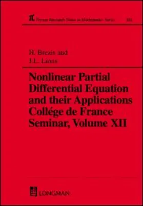 Brezis |  Nonlinear Partial Differential Equations and Their Applications | Buch |  Sack Fachmedien