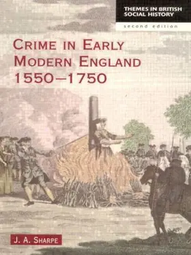 Sharpe |  Crime in Early Modern England 1550-1750 | Buch |  Sack Fachmedien